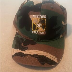 Camouflage Retired U.S. Army Cap
